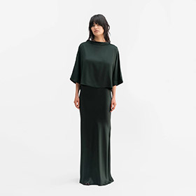 Thea Satin Tee Deep Forrest AHLVAR GALLERY - bild 2