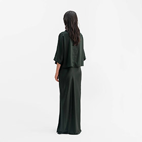 Thea Satin Tee Deep Forrest AHLVAR GALLERY - bild 3