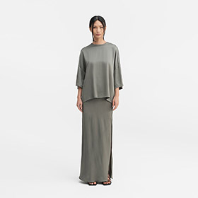 Thess Silk Tee Light Military AHVLAR GALLERY - bild 2