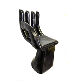 Hand Chair Alum Matt Black - bild 2