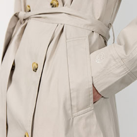 Trenchcoat Piper 3 Beige LEVETE ROOM - bild 3