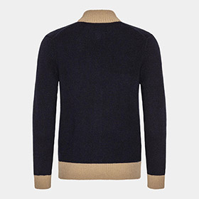 Two Color Cardigan Navy LESS WORRIES - bild 3