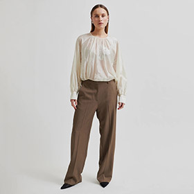 Veria Blouse Light Yellow SECOND FEMALE - bild 3