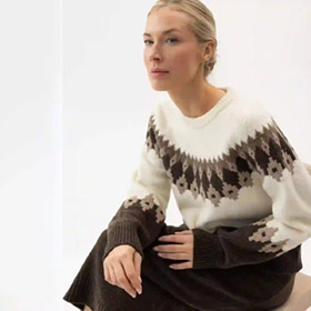 Vigdis Sweater Brown HOLEBROOK - bild 3