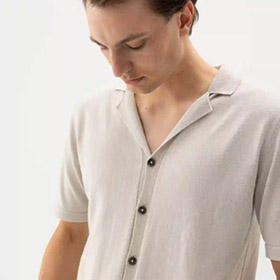Vincent Shirt Marble Grey HOLEBROOK - bild 3