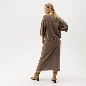 Wendela Skirt Oak Melange HOLEBROOK - bild 2