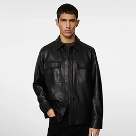 Wilden Lamb Leather Oversihirt J.LINDEBERG - bild 3