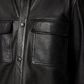 Wilden Lamb Leather Oversihirt J.LINDEBERG - bild 4