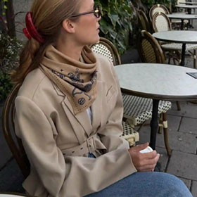 Winter Scarf Wool Cappuccino LESCARF - bild 2