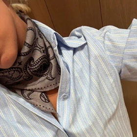 Winter Scarf Wool Taupe LESCARF - bild 2